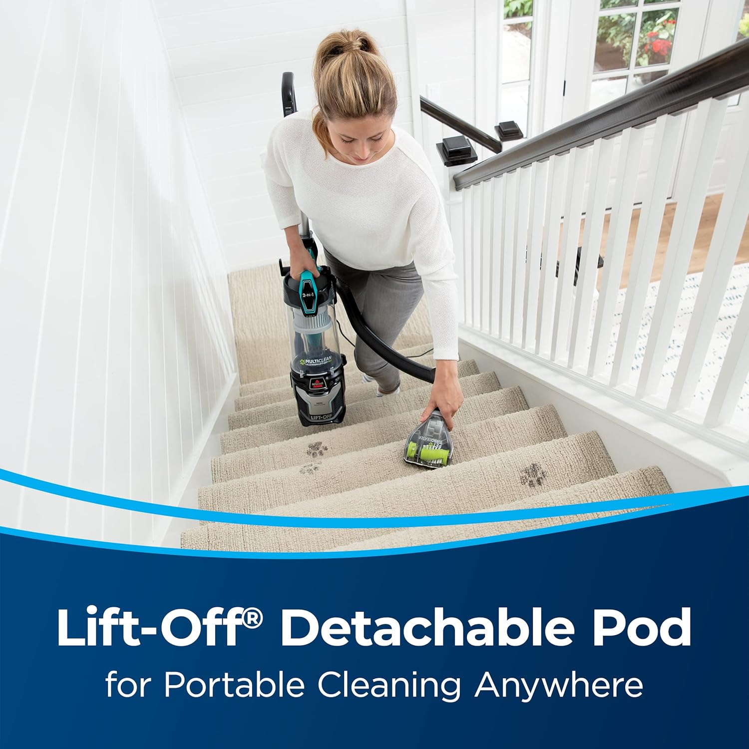 Bissell 2998 MultiClean Allergen Lift-Off Pet Vacuum with HEPA Filter Sealed System